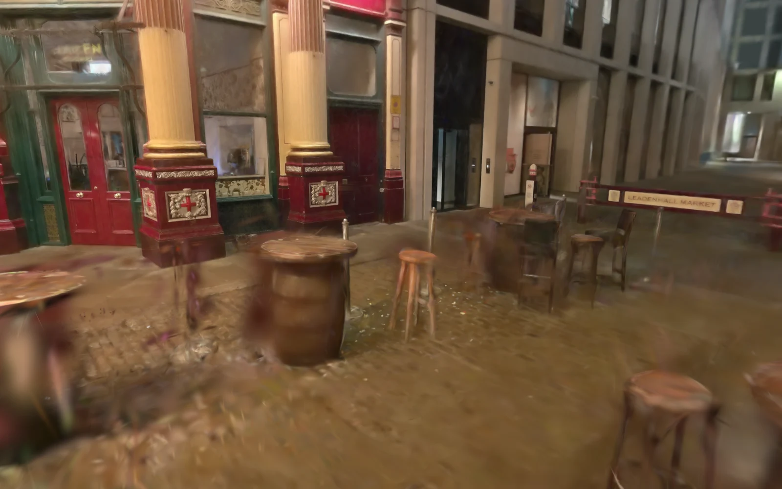 An object from the Leadenhall Market capture is moved within the scene.
